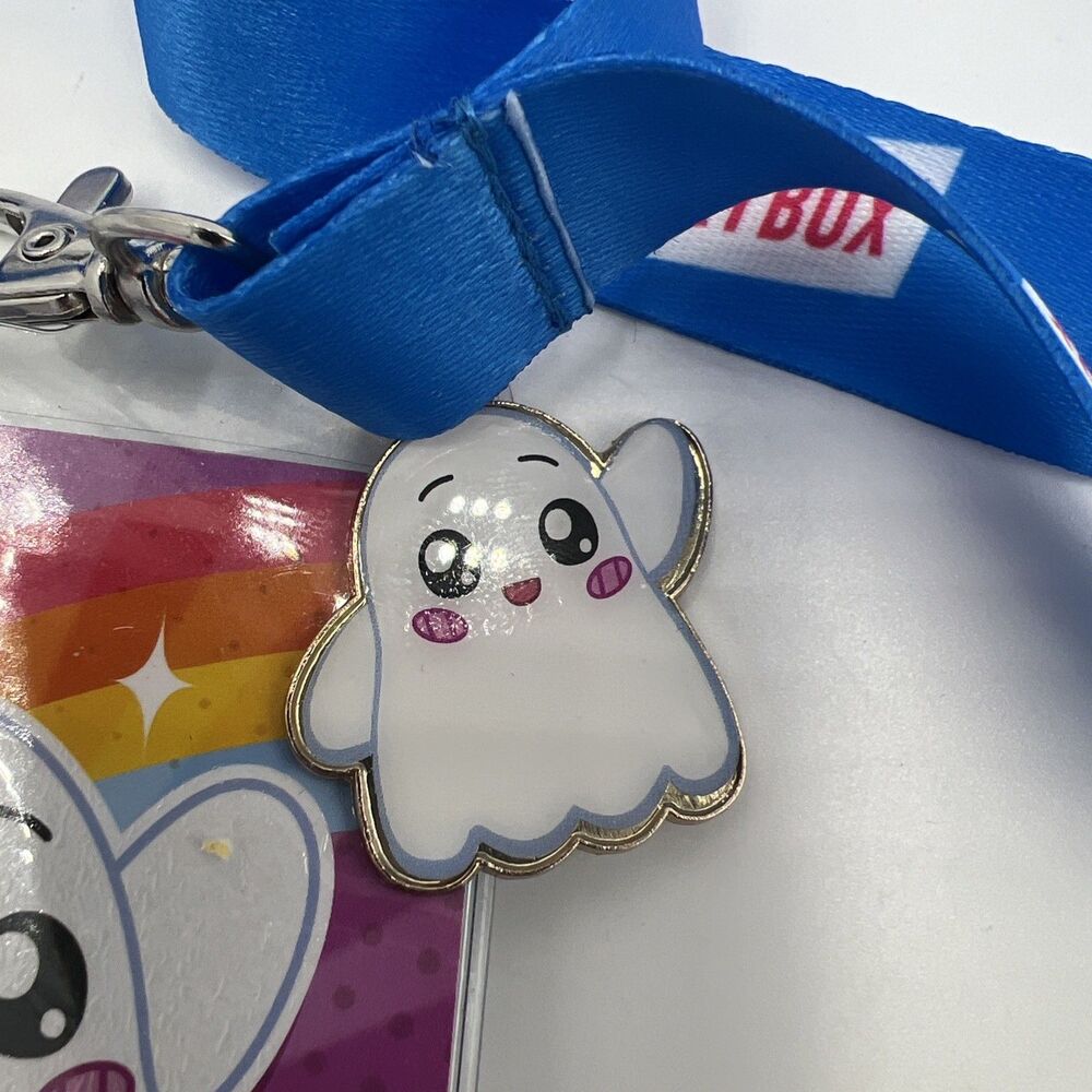 Lankybox Ghosty Lanyard ID Holder Boxy Sticker Collectible Set - Picture 3 of 8